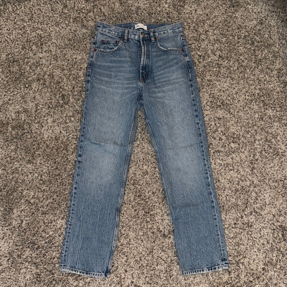 Zara Women’s Blue Straight Leg Jeans - Picture 1 of 1
